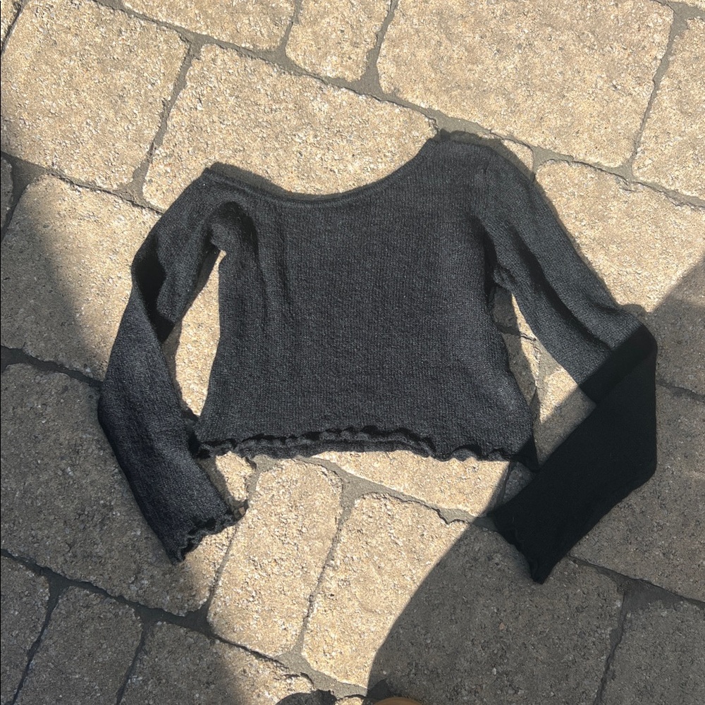 Simon’s Black Long Sleeve Knit Top